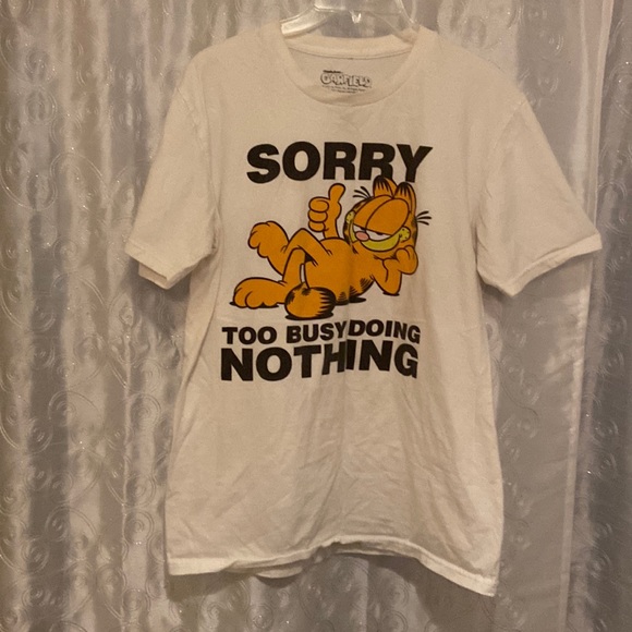 Garfield “Sorry Too Busy Doing Nothing” Shirt Adult Size Medium💥 - Picture 1 of 4